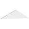 Ekena Millwork Richland Architectural Grade PVC Gable Bracket, 60"W x 12 1/2"H x 2"D x 6"F, 5/12 Pitch GBP060X13X0206RIC00 - alternate 1